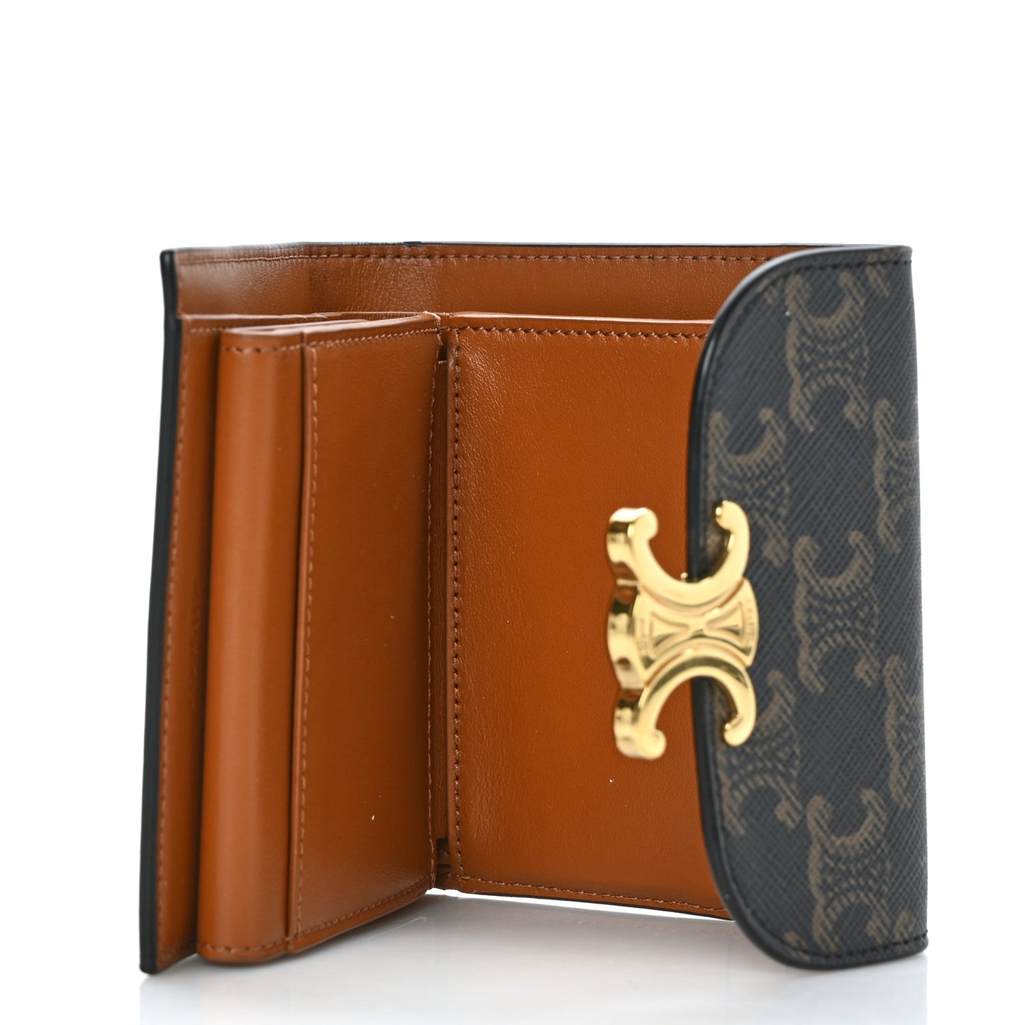 Triomphe Canvas Small Triomphe Wallet Tan