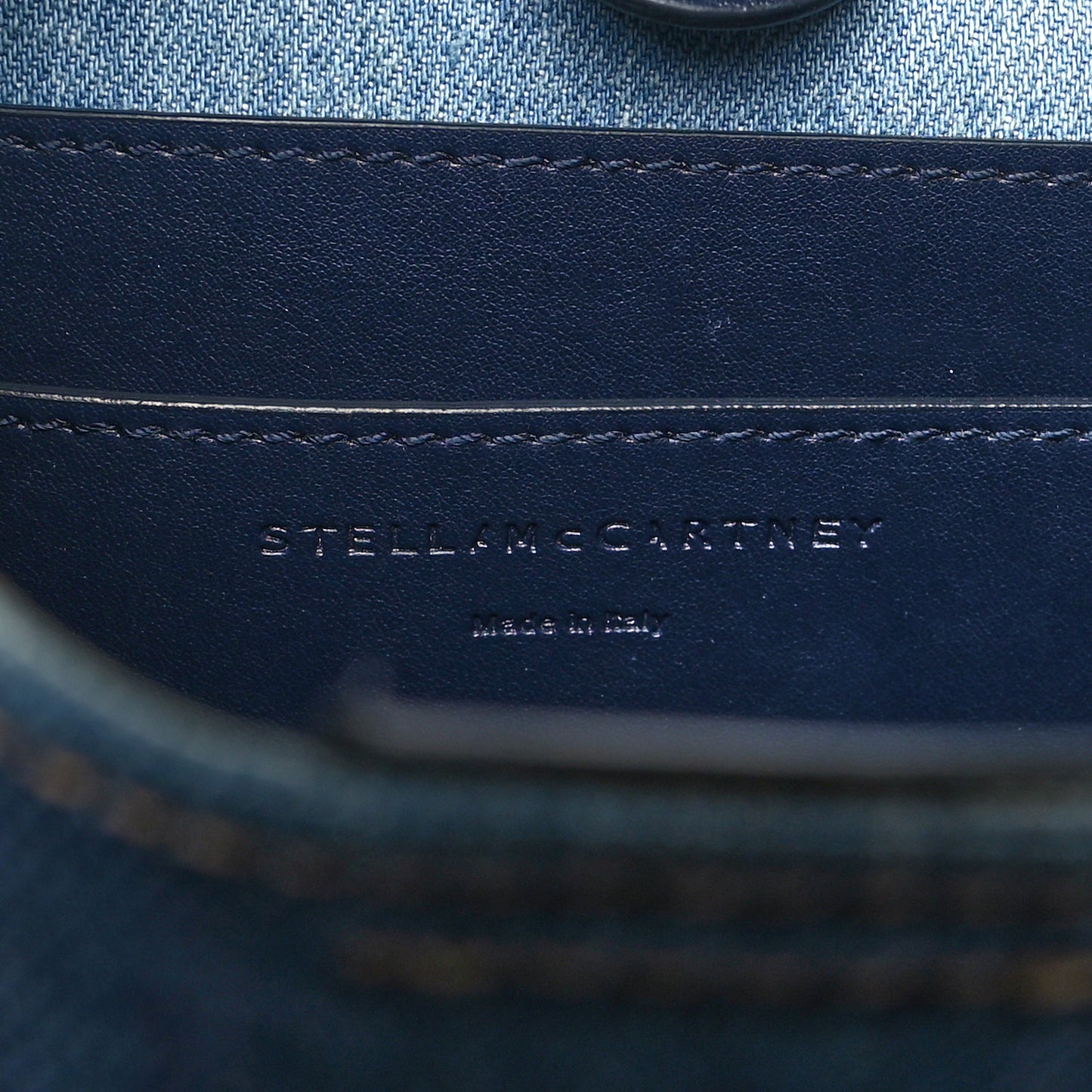 Eco Alter Denim Perforated Logo Mini Crossbody Orion Blue