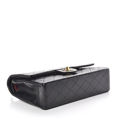 Chanel Lambskin Quilted Medium Double Flap Black 4 of 12