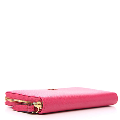 Gucci Dollar Calfskin GG Marmont Zip Around Wallet Box Pink 3 of 6