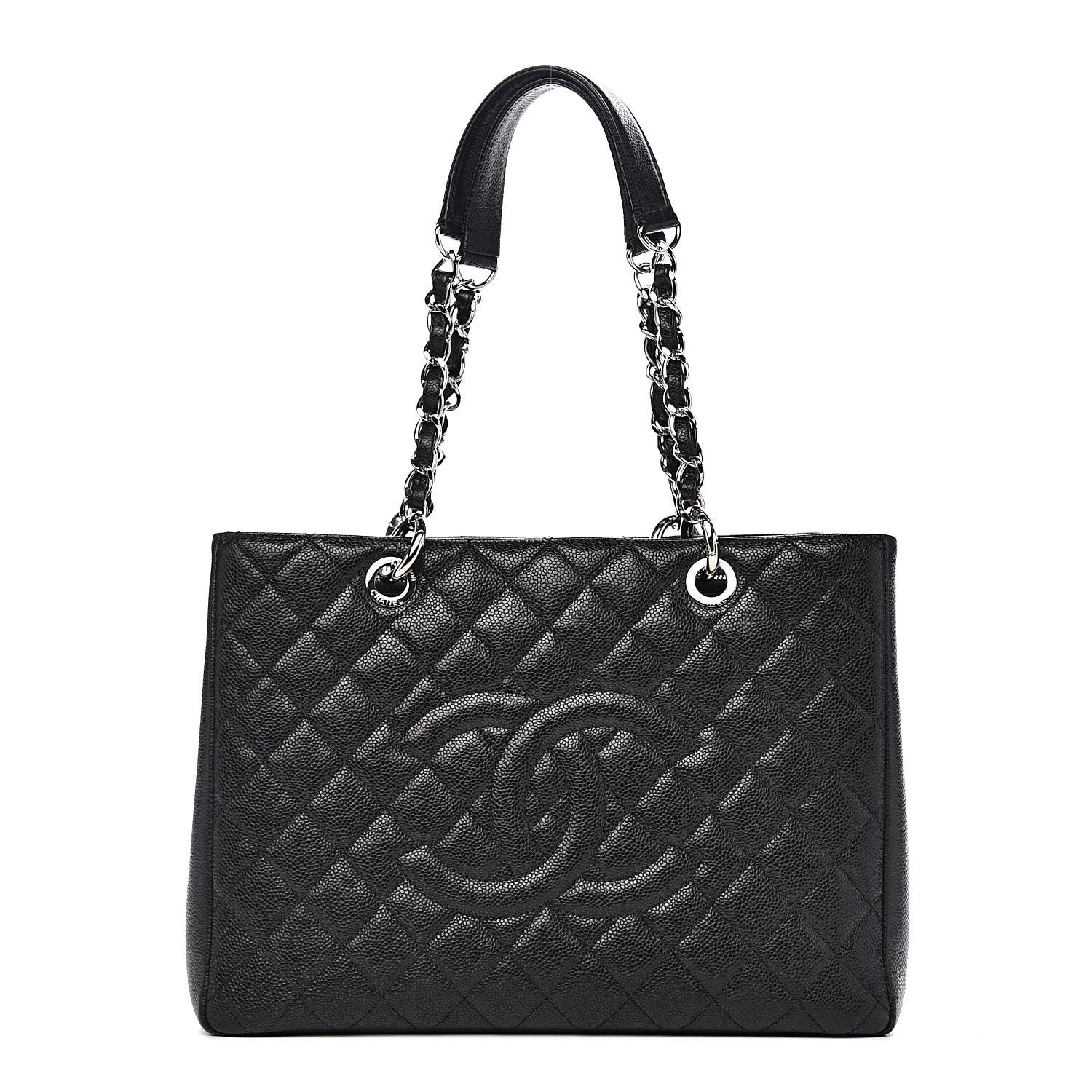 Chanel Caviar Quilted Grand Shopping Tote GST Black 1 of 10