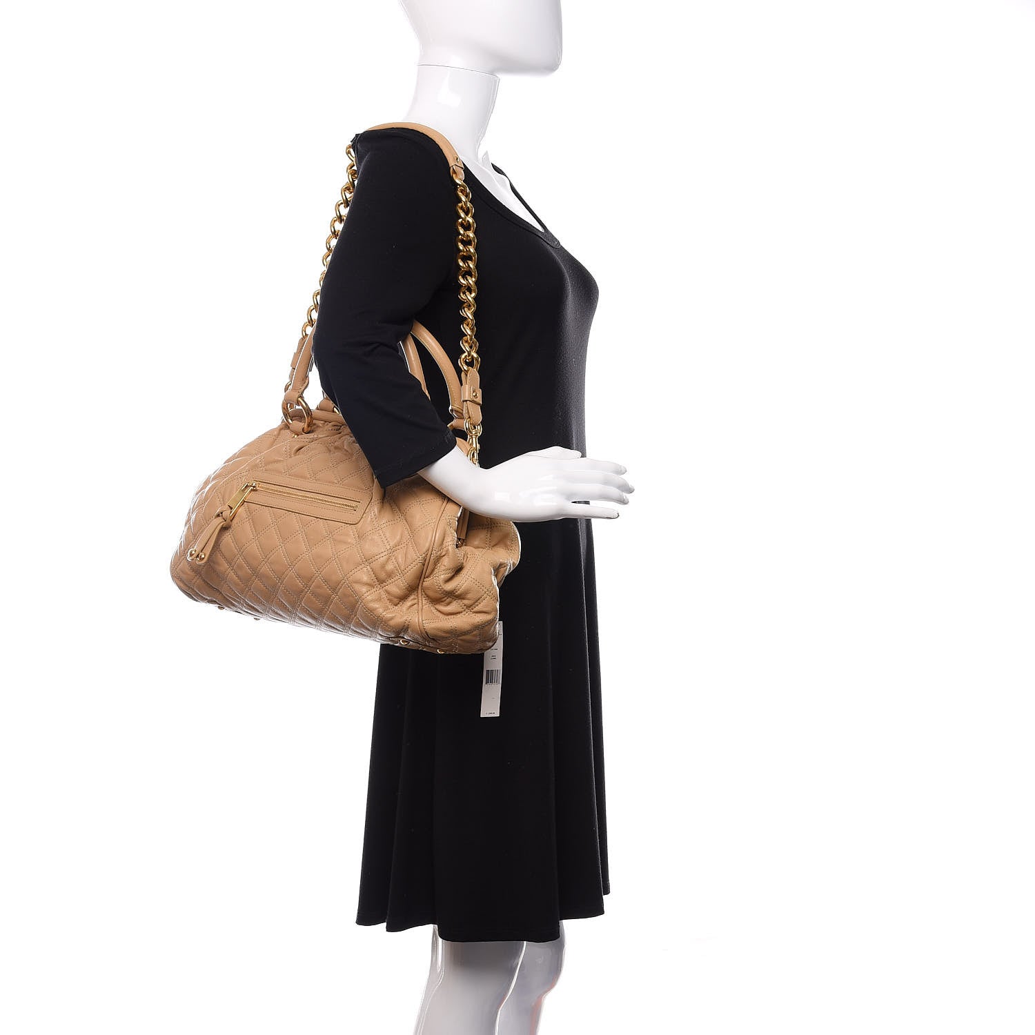 Marc Jacobs Calfskin Quilted Stam Camel 2 of 11