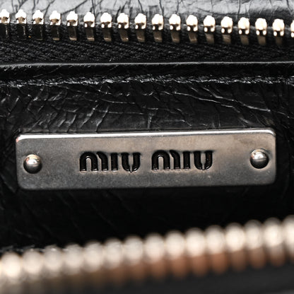 Miu Miu Vitello Lux Matelasse Crossbody Bag Black 6 of 10