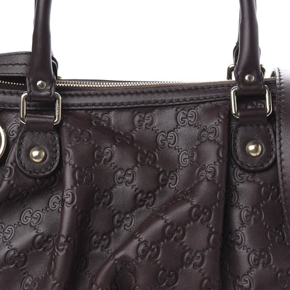 Gucci Guccissima Medium Sukey Top Handle Bag Dark Brown 11 of 12