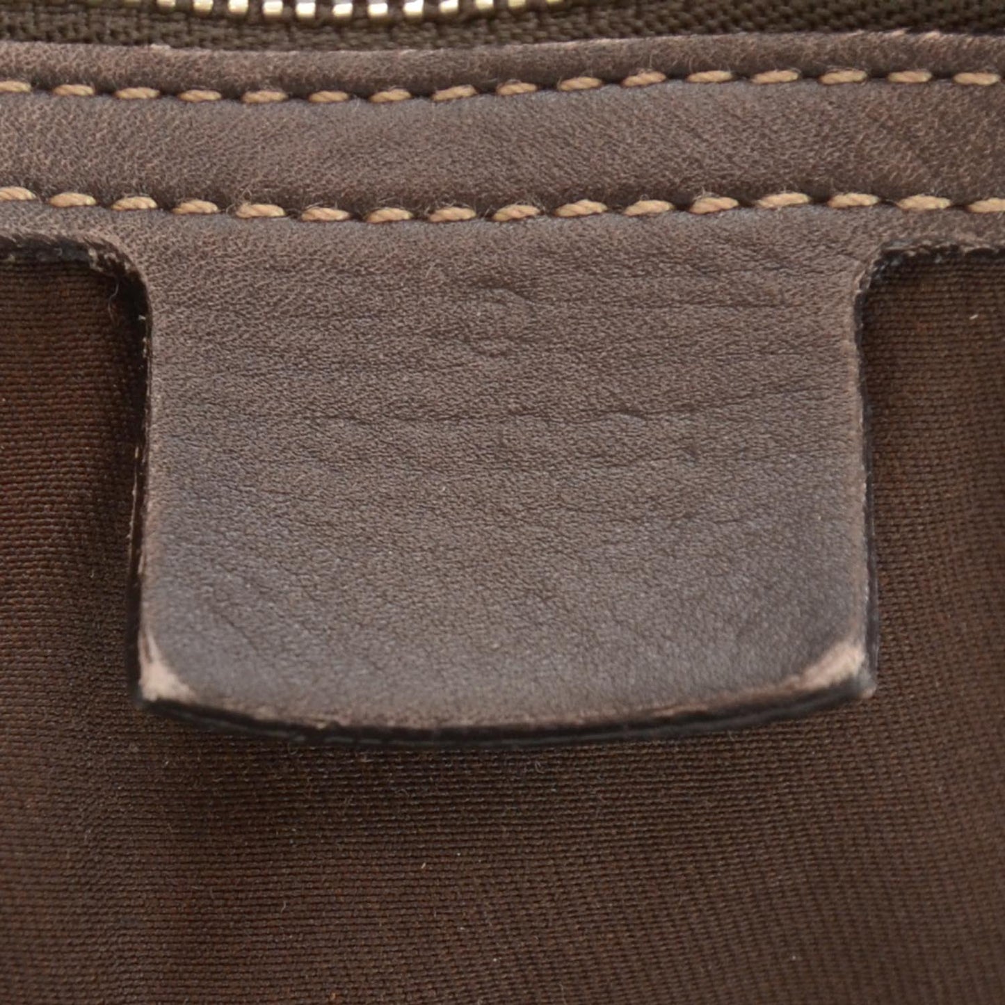 Canvas Bamboo Horsebit Print Bag