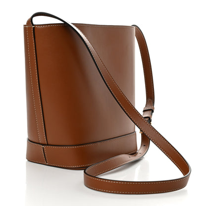 Celine Smooth Calfskin Small Cuir Triomphe Bucket Bag Tan 3 of 9