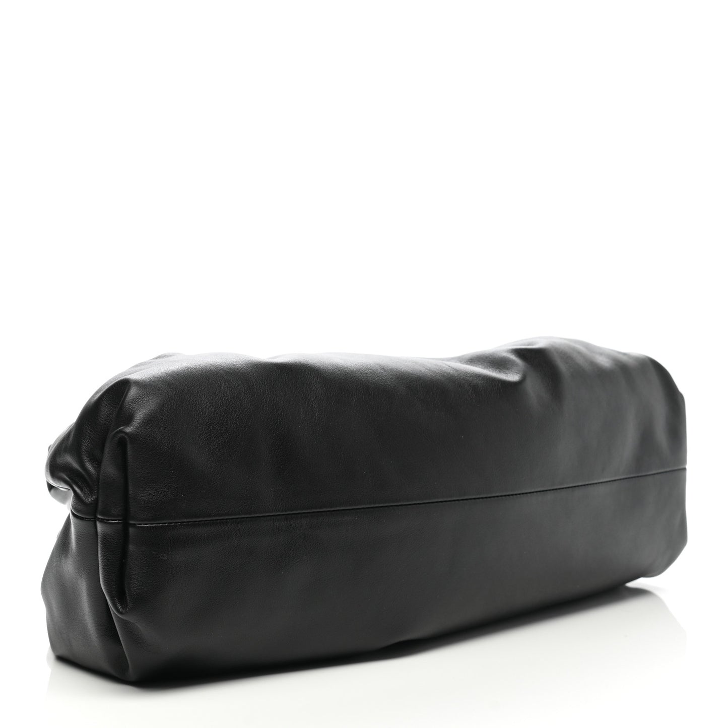 Smooth Butter Calf The Pouch Oversized Clutch Black