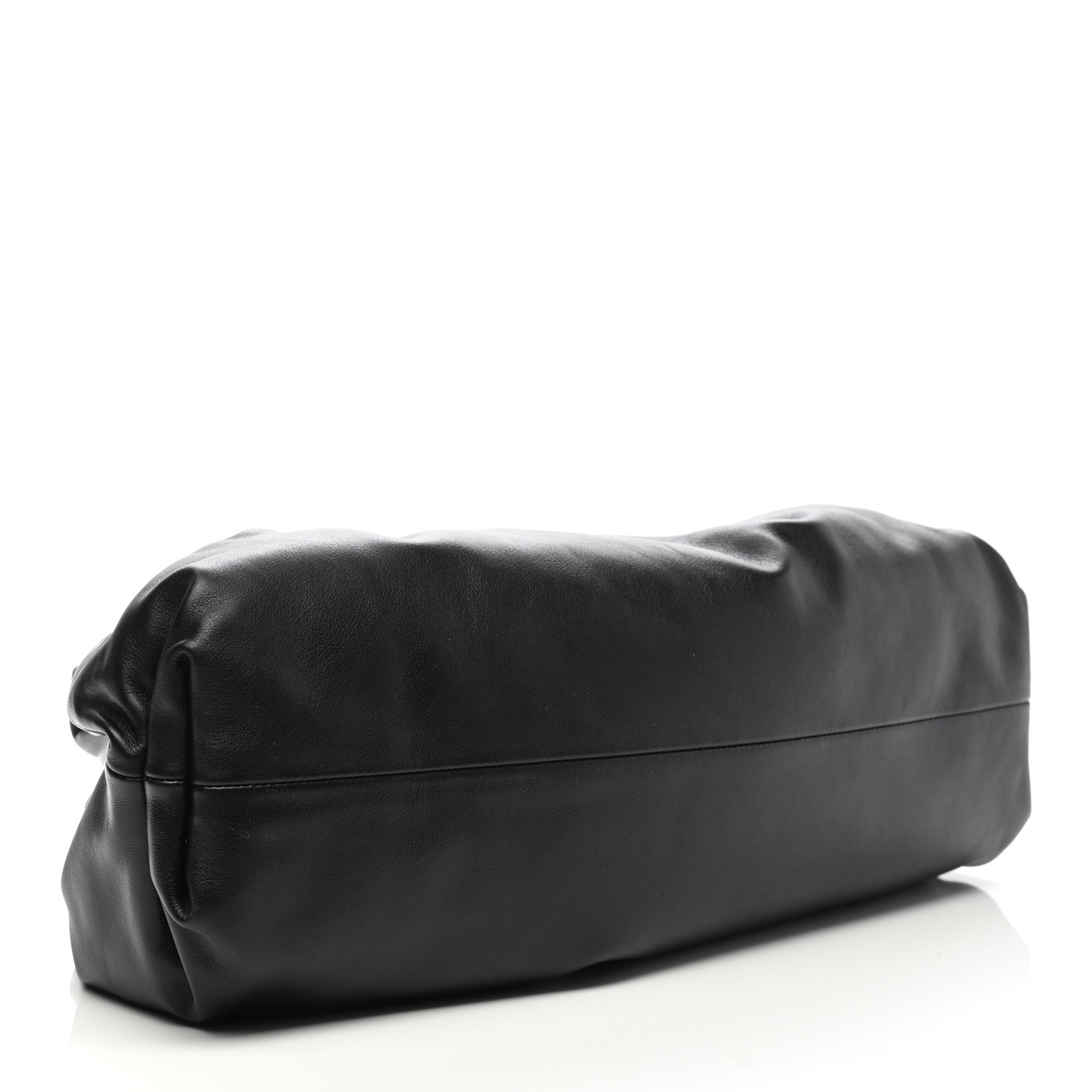 Bottega Veneta Smooth Butter Calf The Pouch Oversized Clutch Black 4 of 7