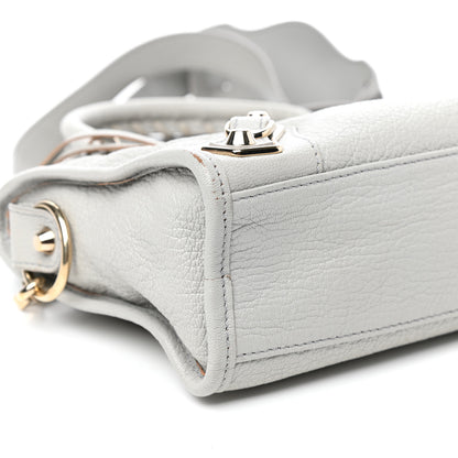 Balenciaga Chevre Gold Metallic Edge Hardware Mini City Gris Perle 8 of 10