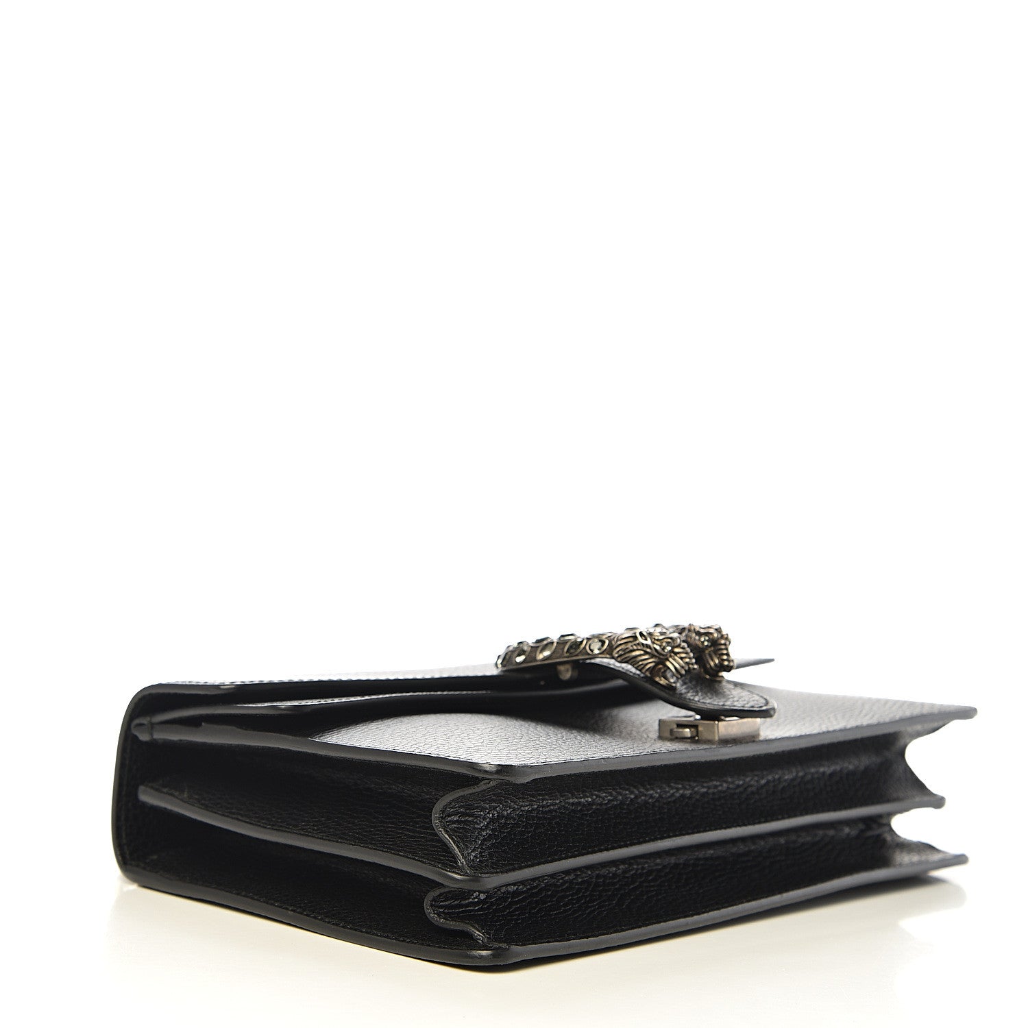 Gucci Pebbled Calfskin Small Dionysus Shoulder Bag Black 3 of 14