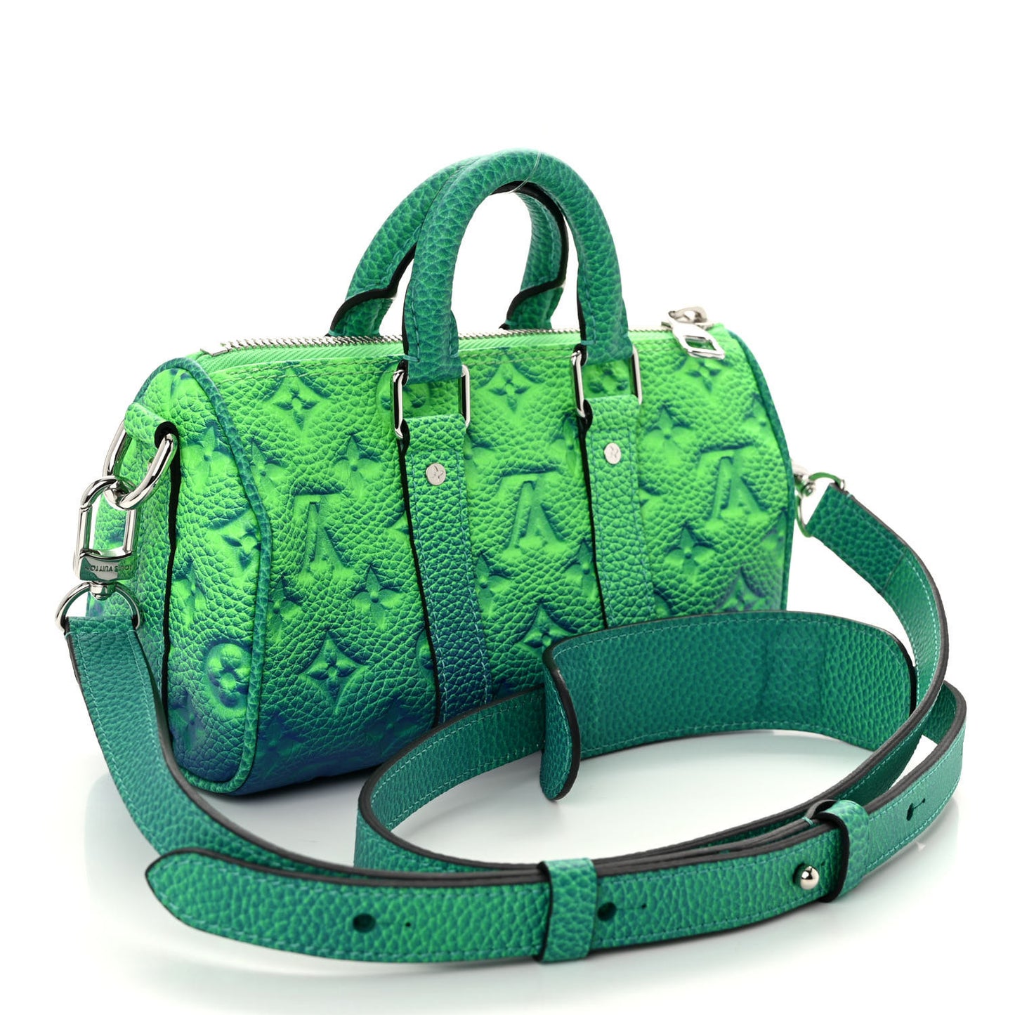 Taurillon Illusion Keepall XS Bleu Vert