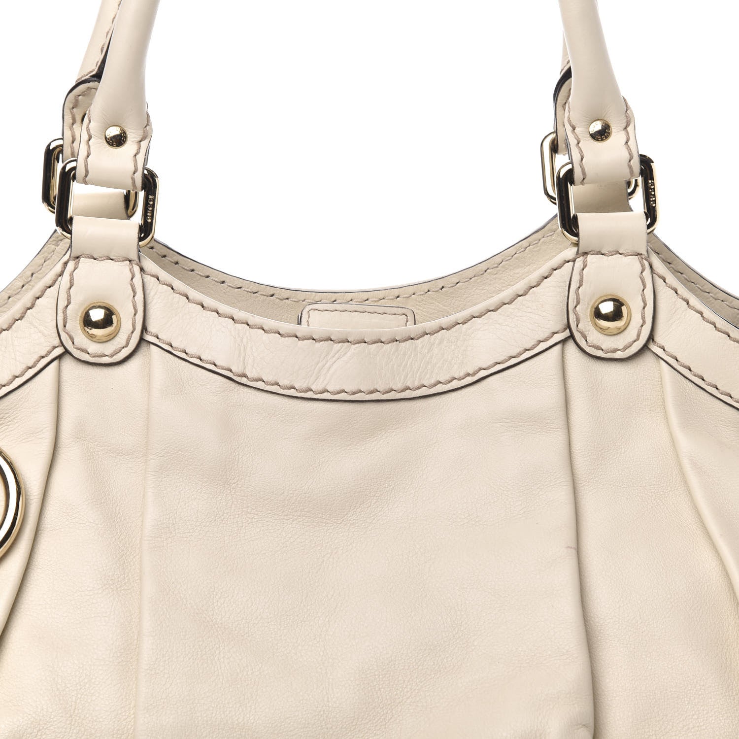 Gucci Calfskin Medium Sukey Tote Mystic White 11 of 13