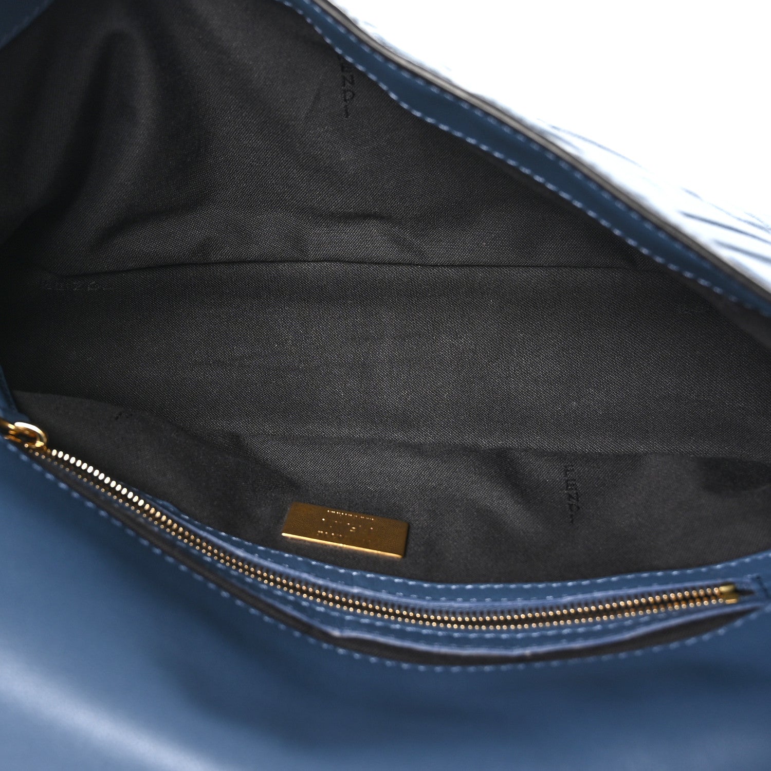 Fendi Nappa FF 1974 Embossed Baguette Mirto 5 of 10