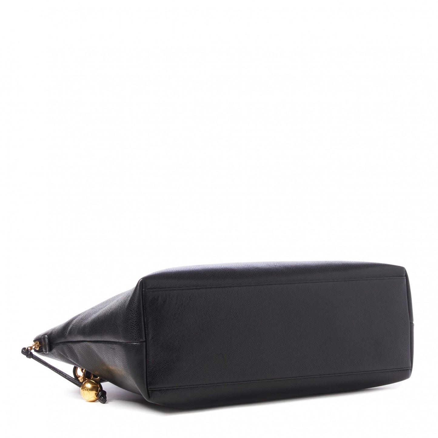 Caviar Large CC Shoulder Bag Black