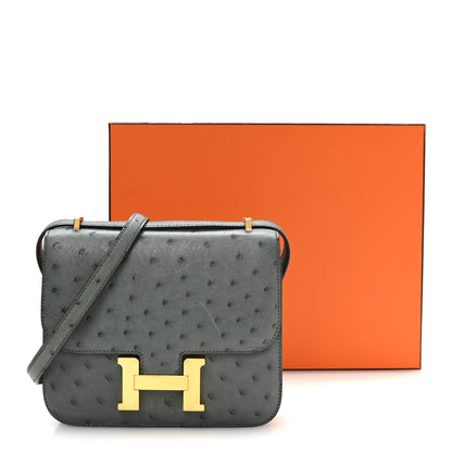 Hermes Ostrich Constance 18 Vert Amande 11 of 11