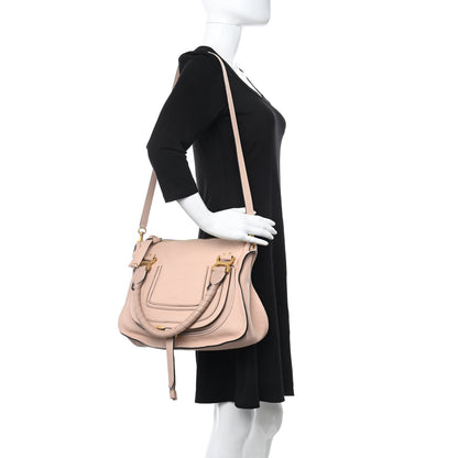 Chloe Calfskin Medium Marcie Satchel Pale Pink 2 of 14