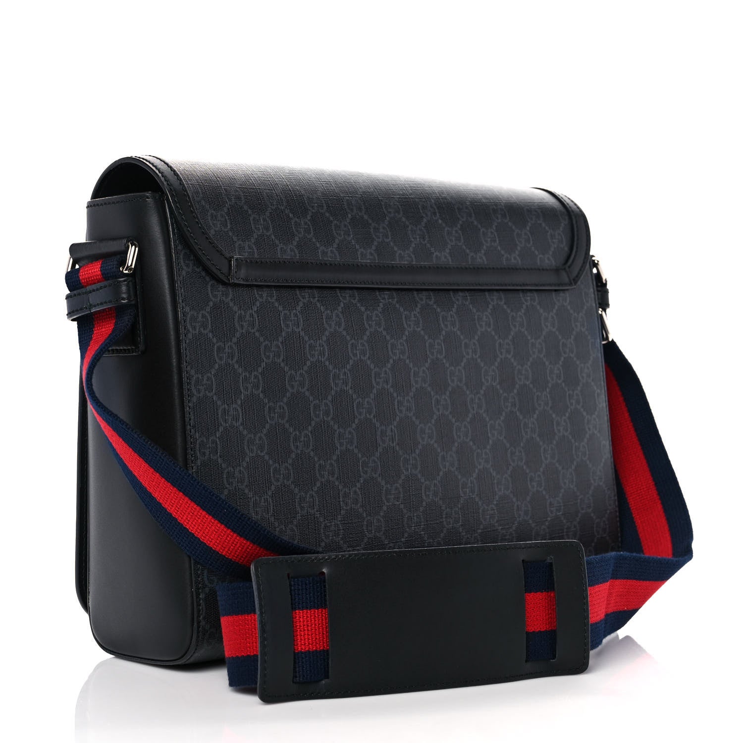 Gucci GG Supreme Monogram Night Courrier Flap Messenger Black Multicolor 3 of 10