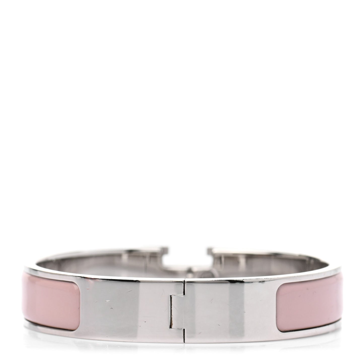 Enamel Narrow Clic Clac H Bracelet PM Rose Candeur