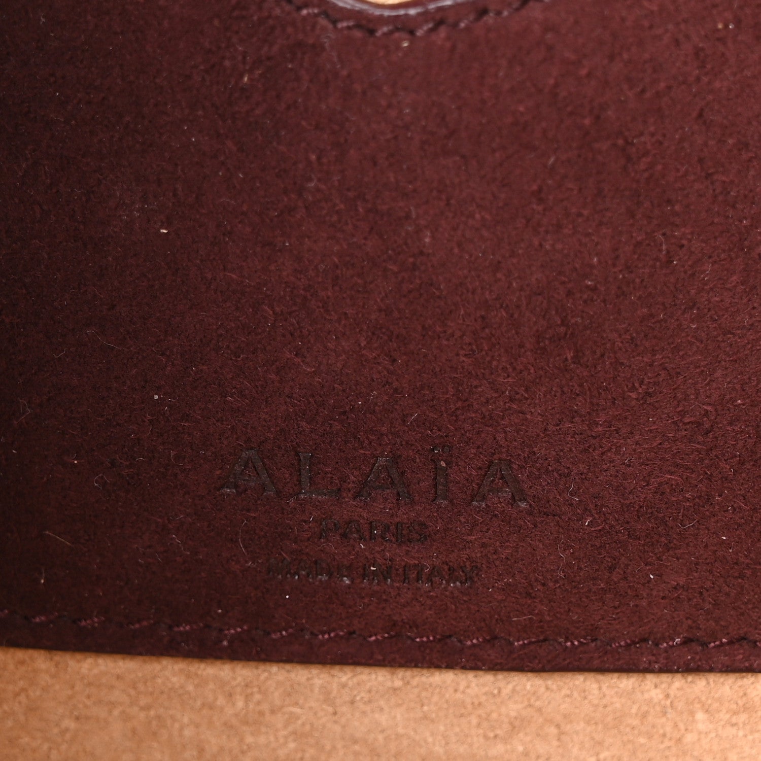 Alaia Suede Goatskin Medium Le Teckel Bag Rouge Grenat 7 of 10