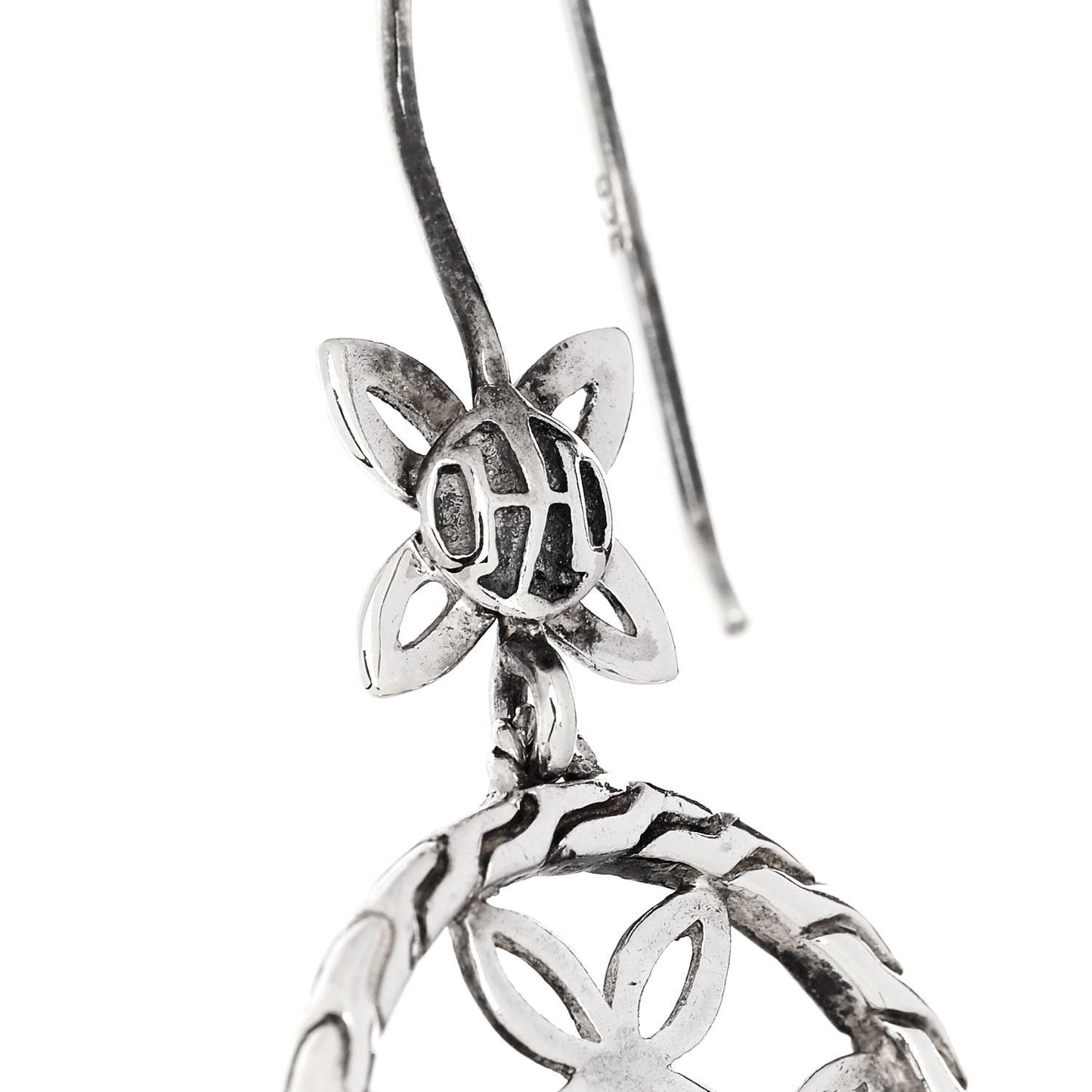 Sterling Silver Batu Kawung Earrings