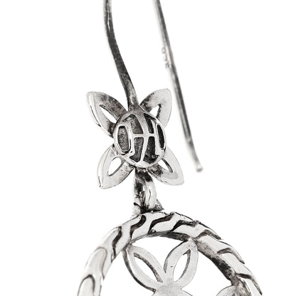 John Hardy Sterling Silver Batu Kawung Earrings 4 of 5