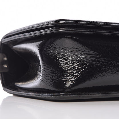 Chanel Distressed Patent Quilted Medium Boy Flap Black 9 of 10