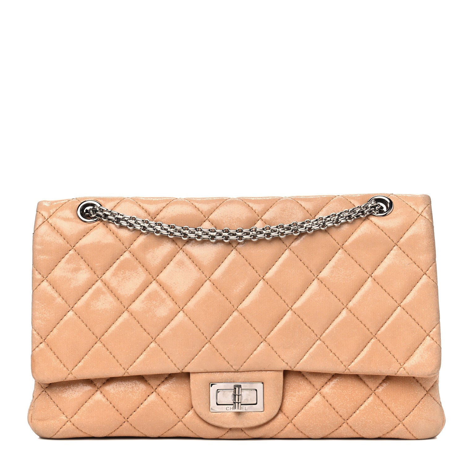 Chanel Iridescent Calfskin Quilted 2.55 Reissue 227 Flap Beige 1 of 13
