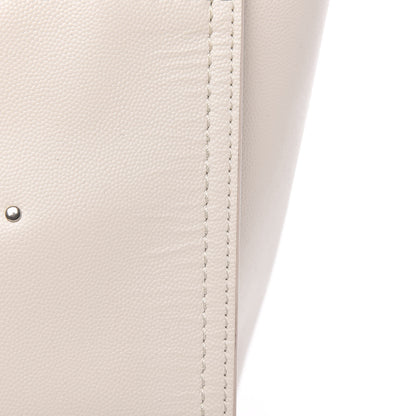 Chanel Caviar Small Studded Deauville Tote Ivory 13 of 18