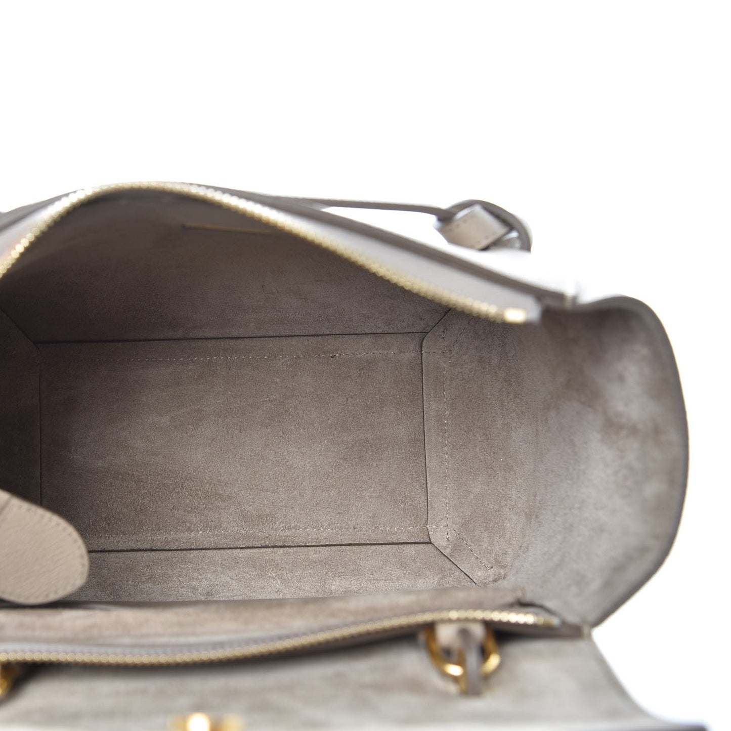 Grained Calfskin Micro Belt Bag Light Taupe