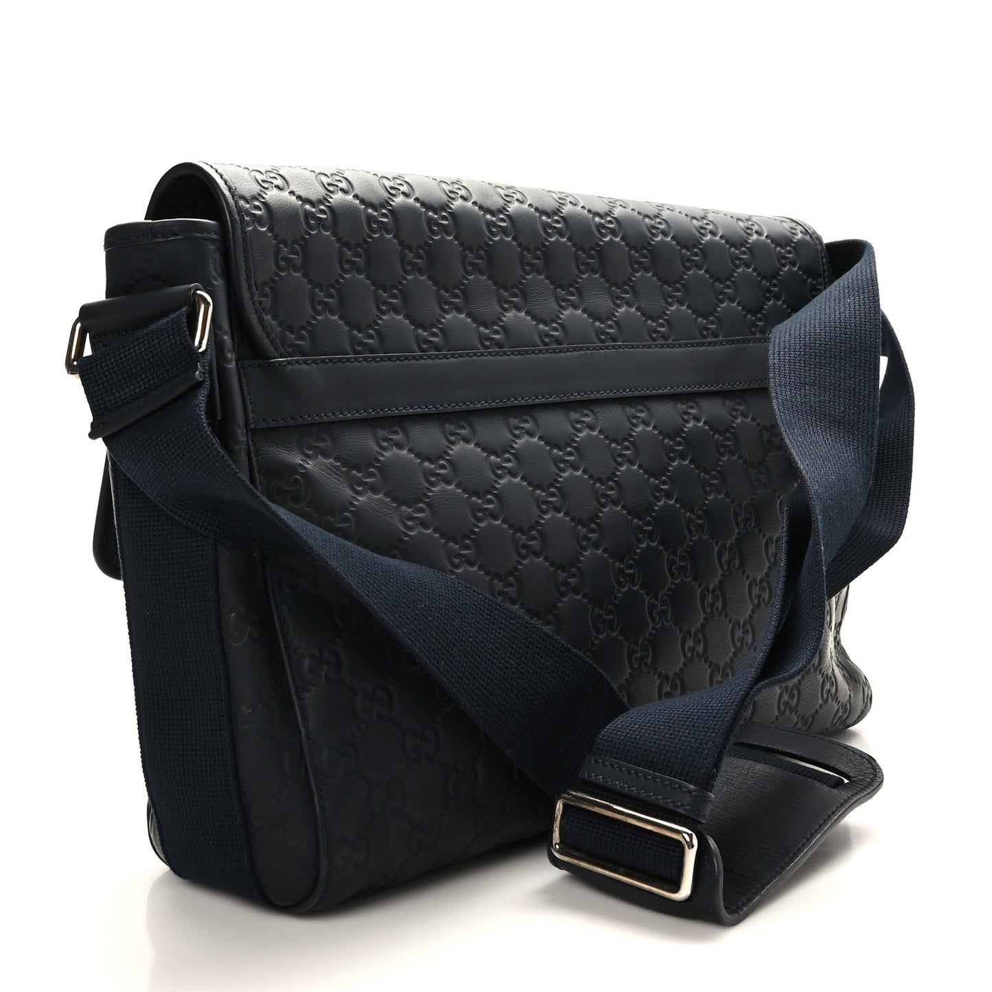 Guccissima Medium Messenger Bag Navy Blue