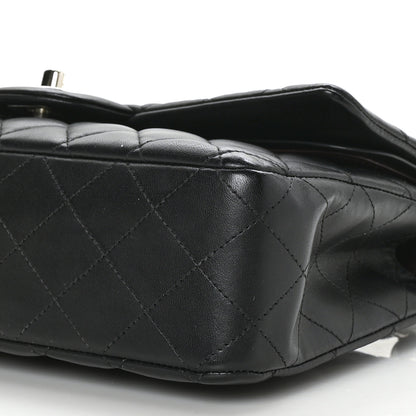 Chanel Lambskin Quilted Medium Double Flap Black 9 of 10