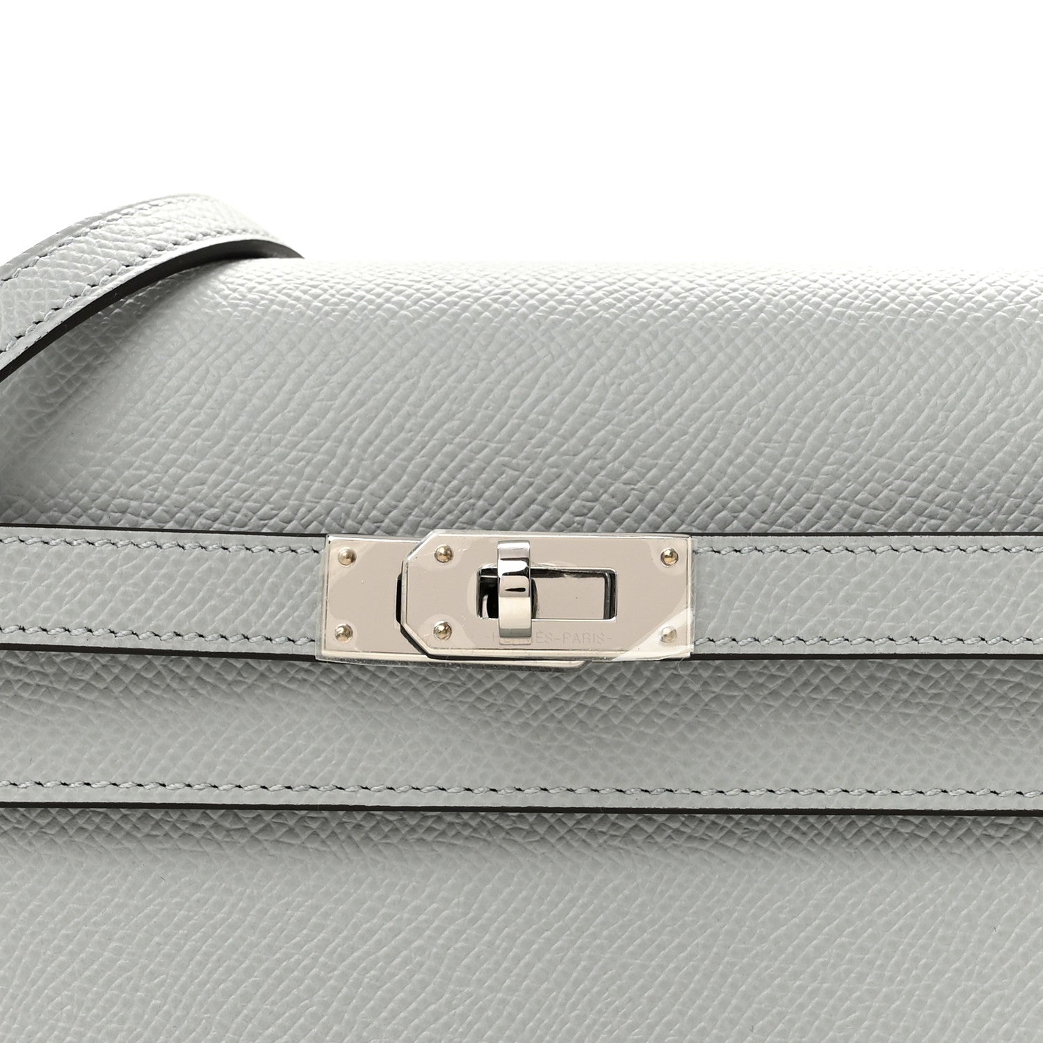 Hermes Epsom Kelly Wallet To Go Gris Pantin 8 of 10