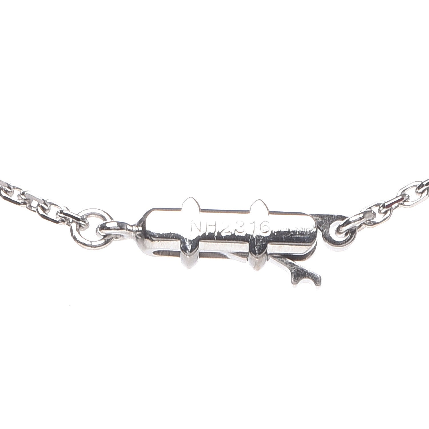 Cartier 18K White Gold Diamond Small Hearts and Symbols Pendant Necklace 5 of 7