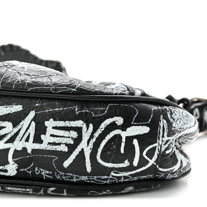 Balenciaga Agneau Arena Graffiti Le Cagole Shoulder Bag XS Black 11 of 11