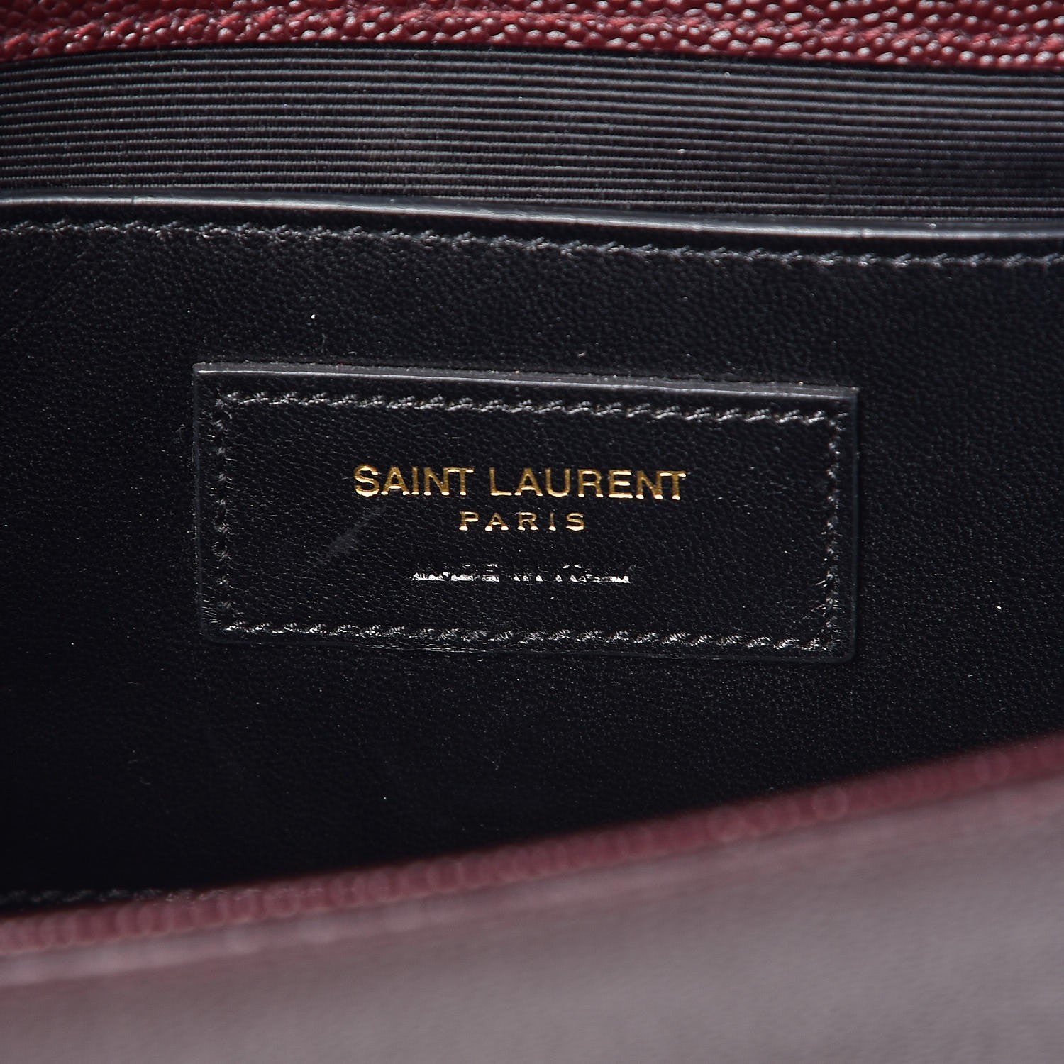Saint Laurent Grain De Poudre Classic Kate Monogram Clutch Amaranto 6 of 6