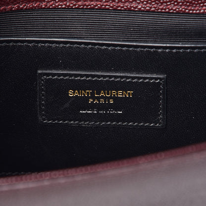Saint Laurent Grain De Poudre Classic Kate Monogram Clutch Amaranto 6 of 6