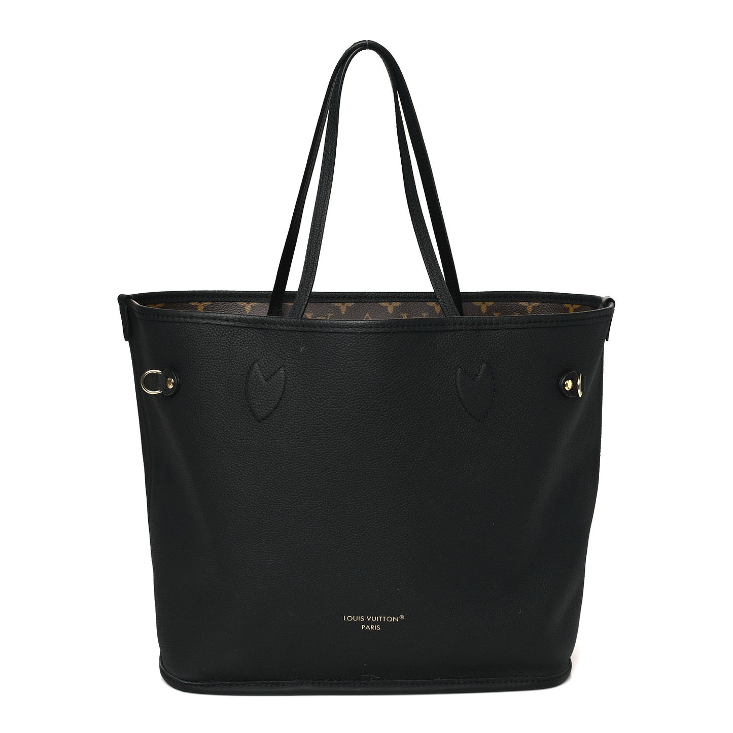 Monogram Calfskin Neo Neverfull Inside Out MM Black