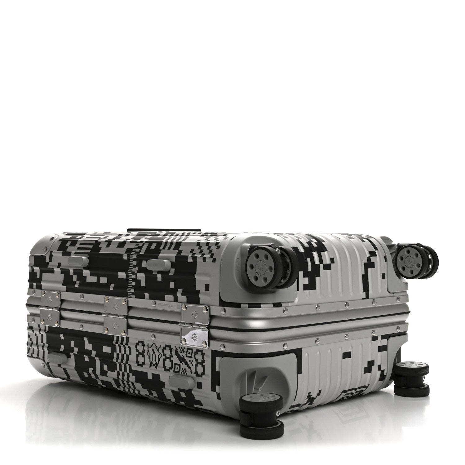 Rimowa X RTFKT Polycarbonate Printed Original Twist Cabin Silver Black 3 of 13