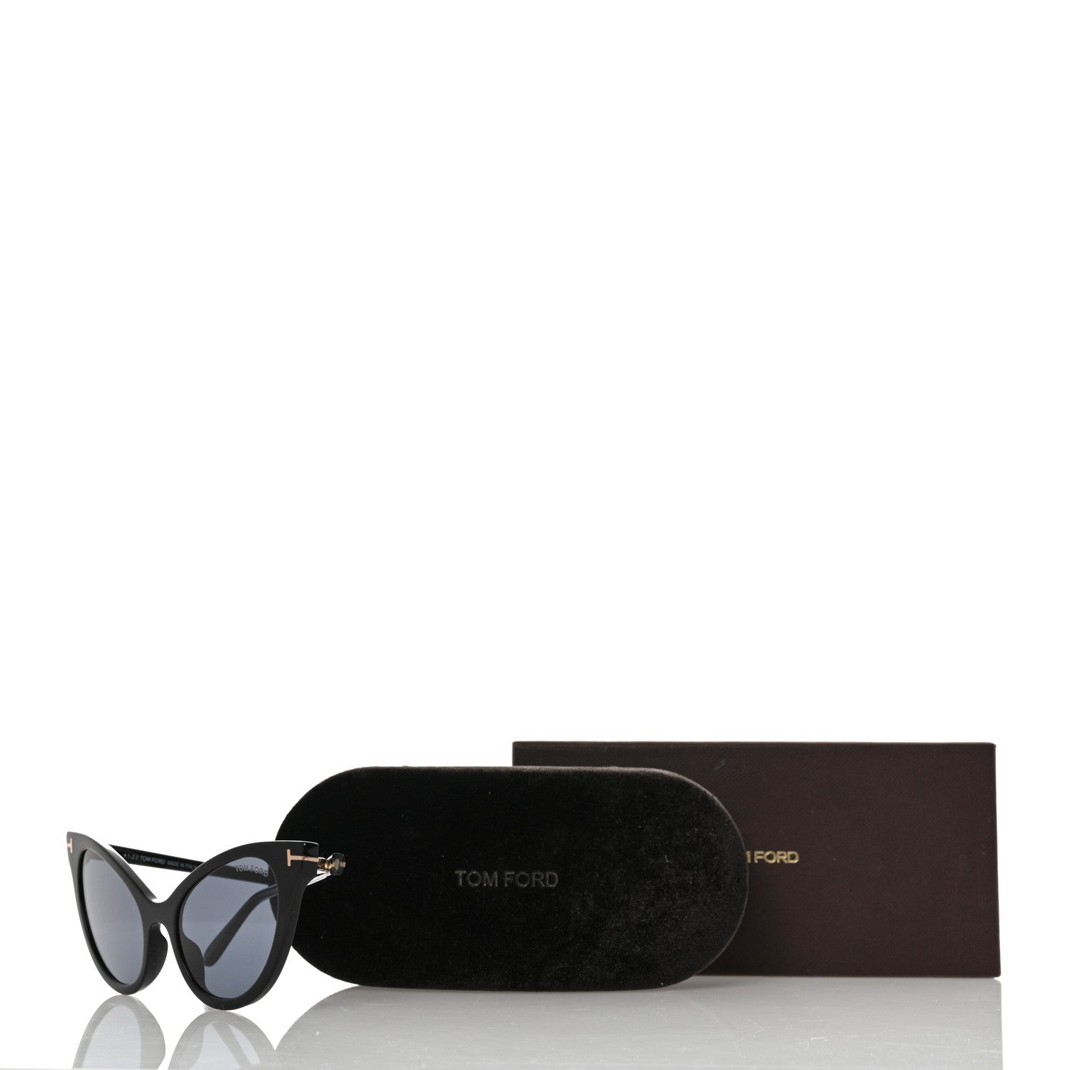 Tom Ford Evelyn-02 TF820 Cat Eye Sunglasses Black 9 of 9