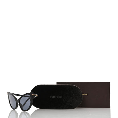 Tom Ford Evelyn-02 TF820 Cat Eye Sunglasses Black 9 of 9