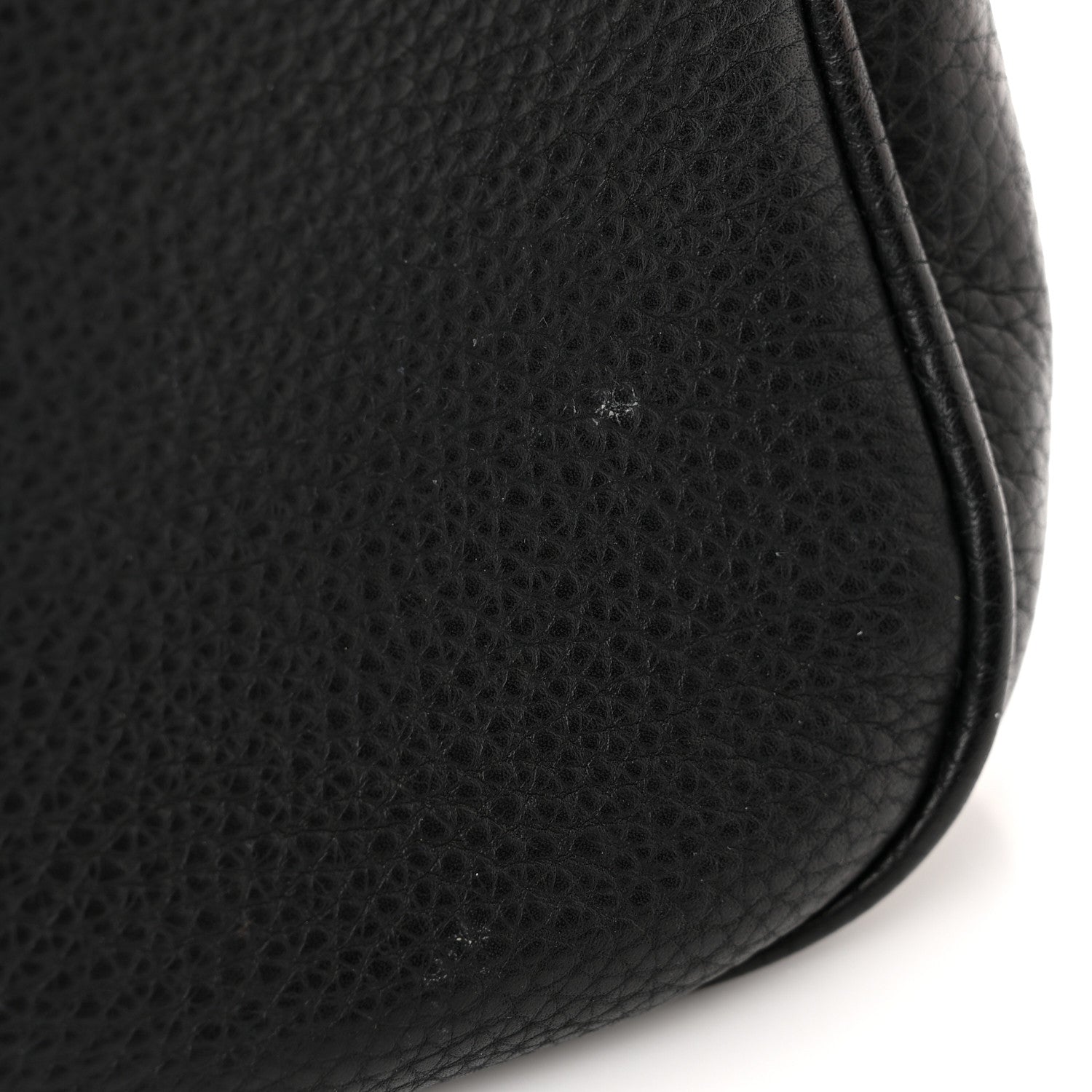Gucci Pebbled Calfskin Medium Soho Flap Crossbody Black 12 of 17