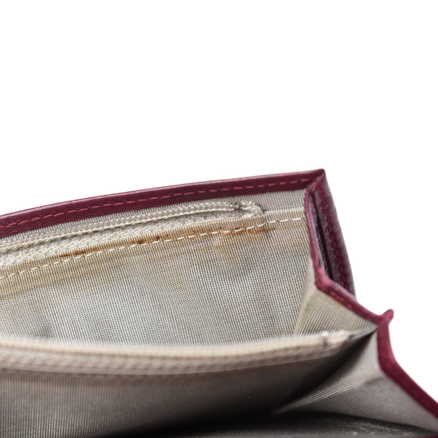 Patent Quilted Brilliant Yen Wallet Burgundy
