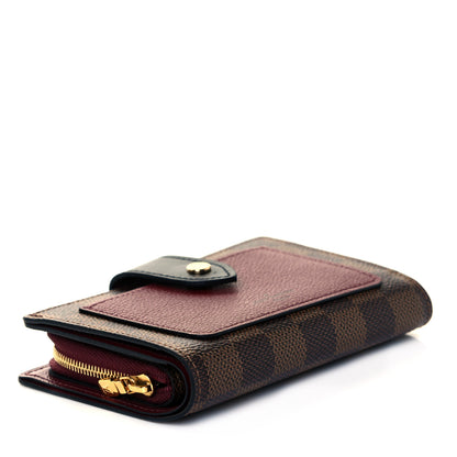 Louis Vuitton Damier Ebene Juliette Wallet Bordeaux Black 7 of 8