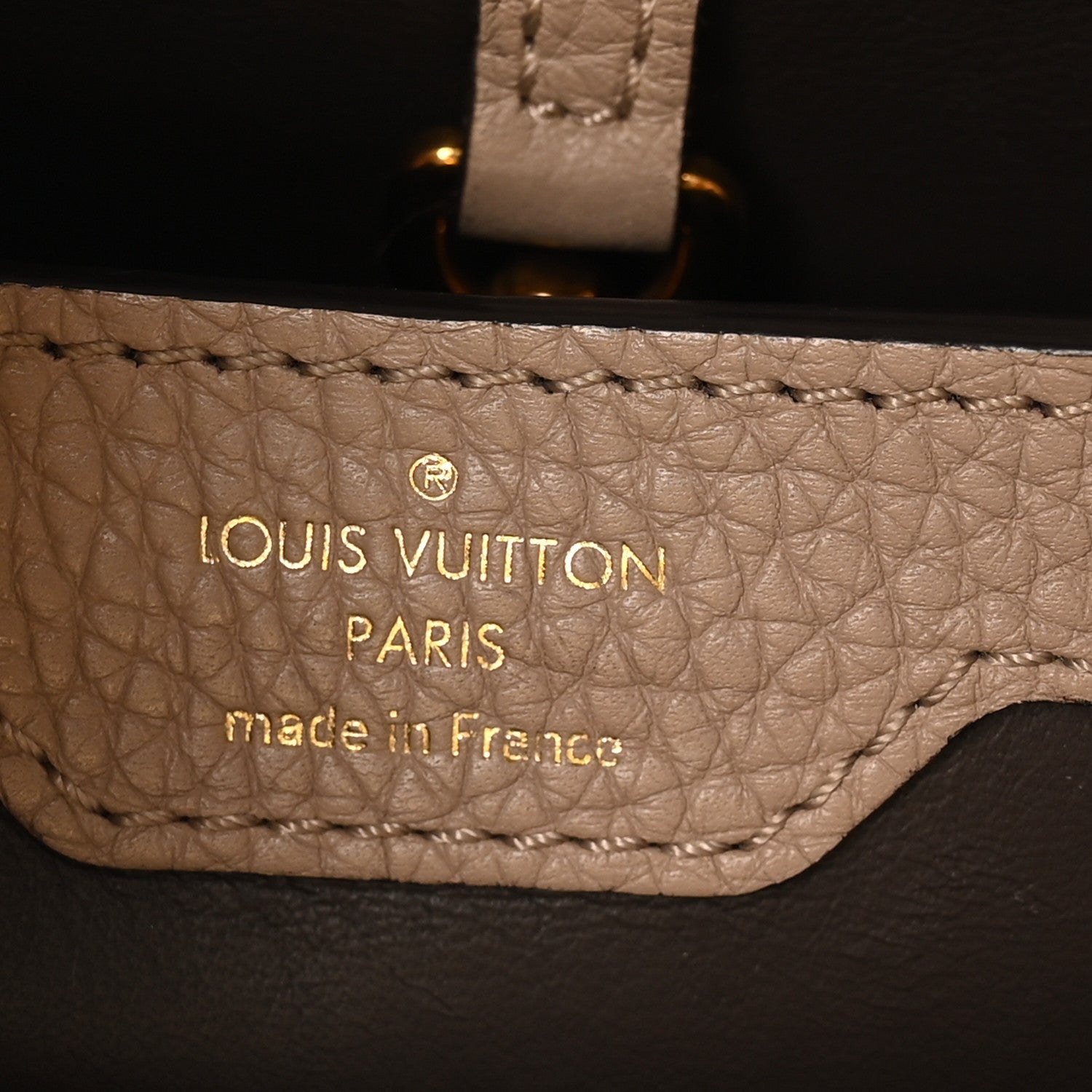 Louis Vuitton Taurillon Capucines PM Galet 6 of 9