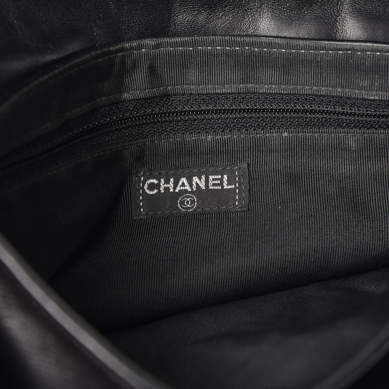 Chanel Lambskin Chocolate Bar Mademoiselle Flap Black 7 of 11