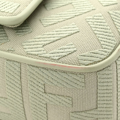 Fendi Canvas Vitello King FF Embroidered Baguette Green Tea 11 of 12
