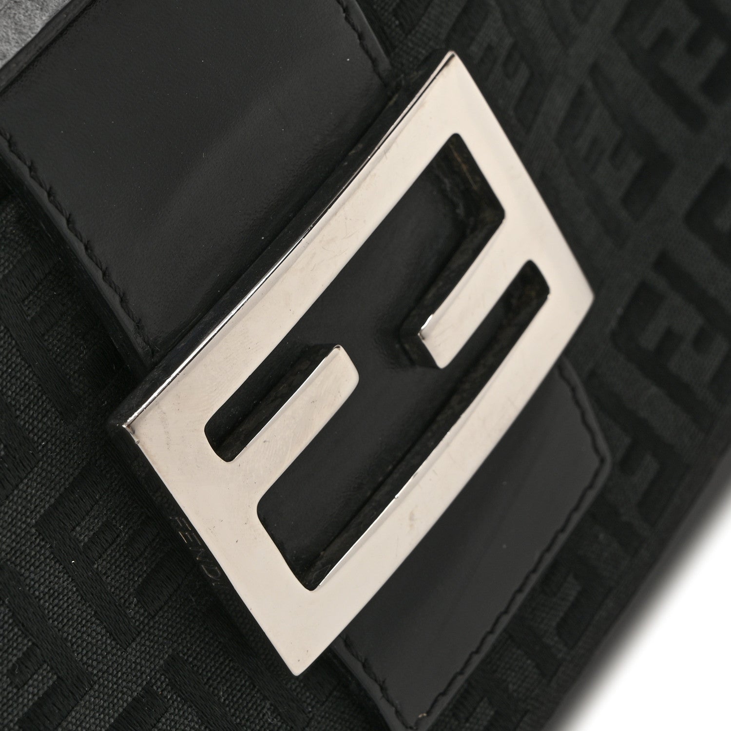 Fendi Zucchino Baguette Black 12 of 17