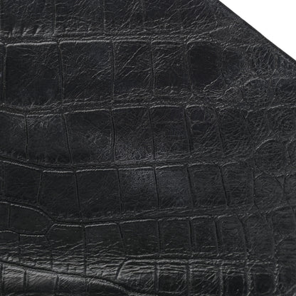 Saint Laurent Calfskin Crocodile Embossed Monogram Large College Satchel Black 12 of 12