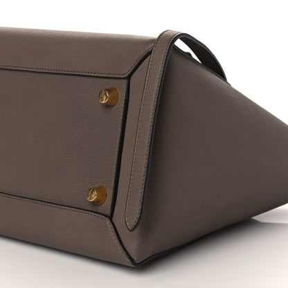 Celine Drummed Calfskin Mini Belt Bag Taupe 10 of 10