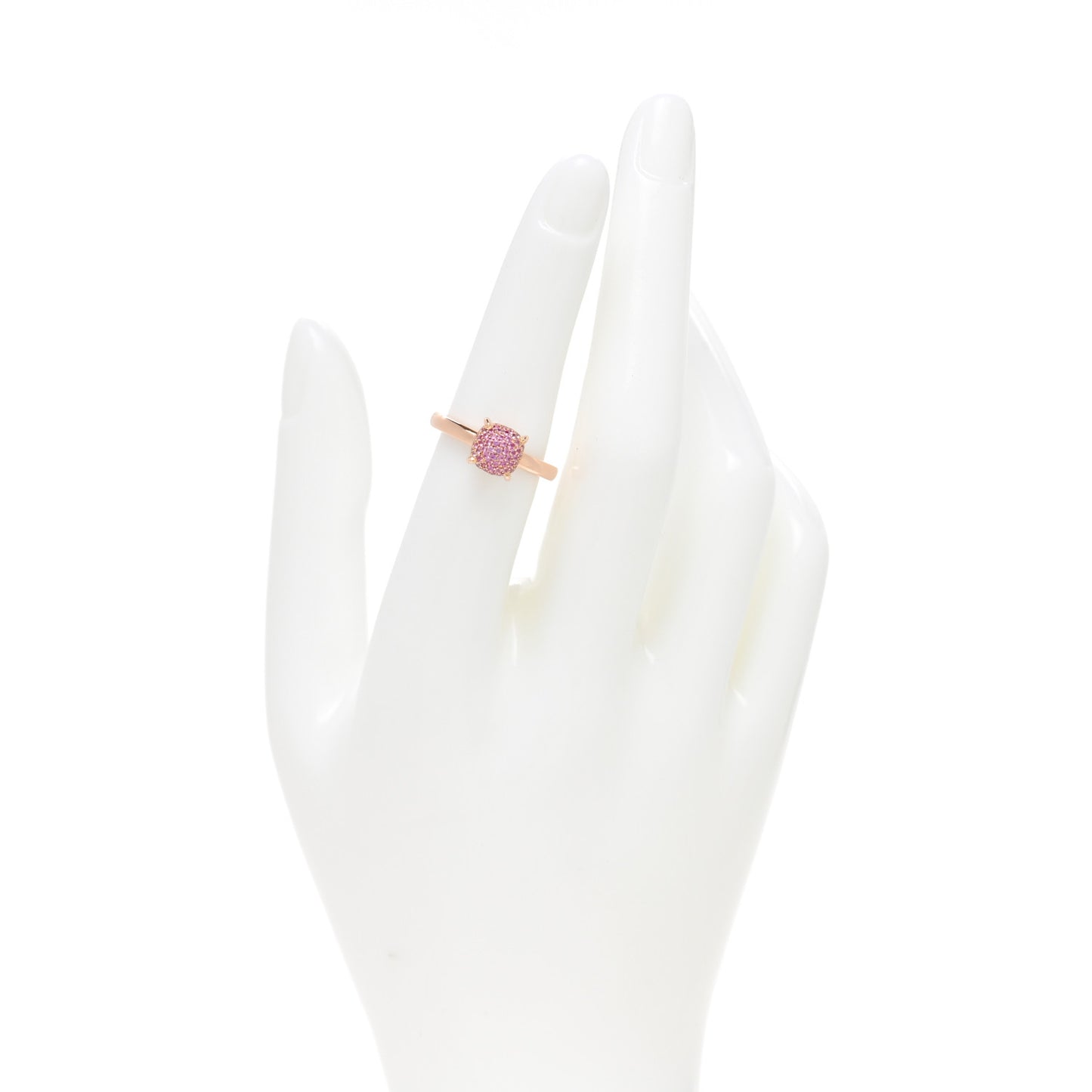 18K Rose Gold Pink Sapphire 7mm Paloma Picasso Sugar Stacks Ring 52 6
